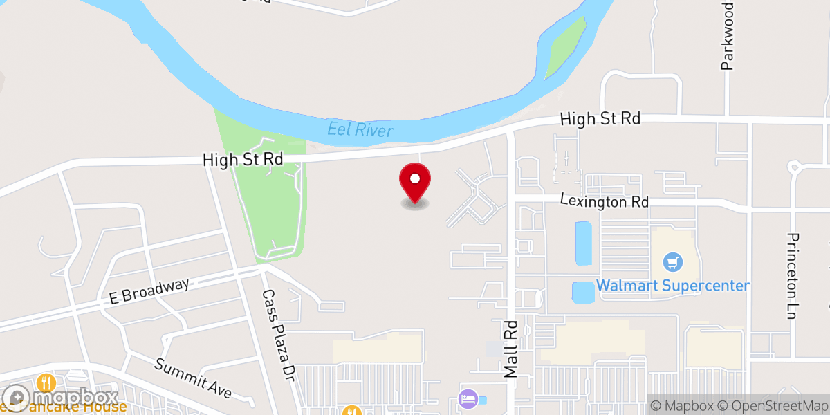 Map showing location of New Life Alliance Church