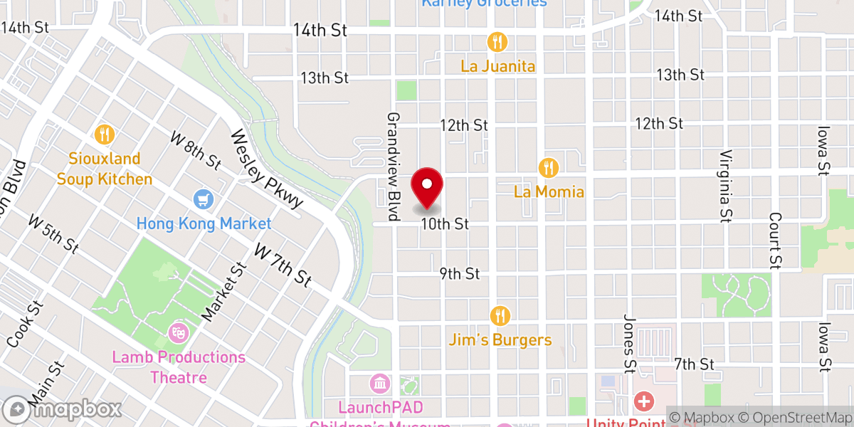 Map showing location of Cathedral of the Epiphany
