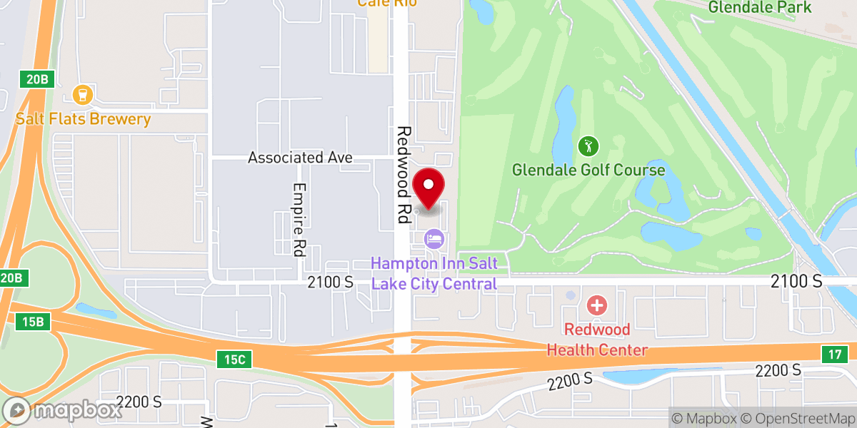 Map showing location of Korean Presbyterian Church of Utah