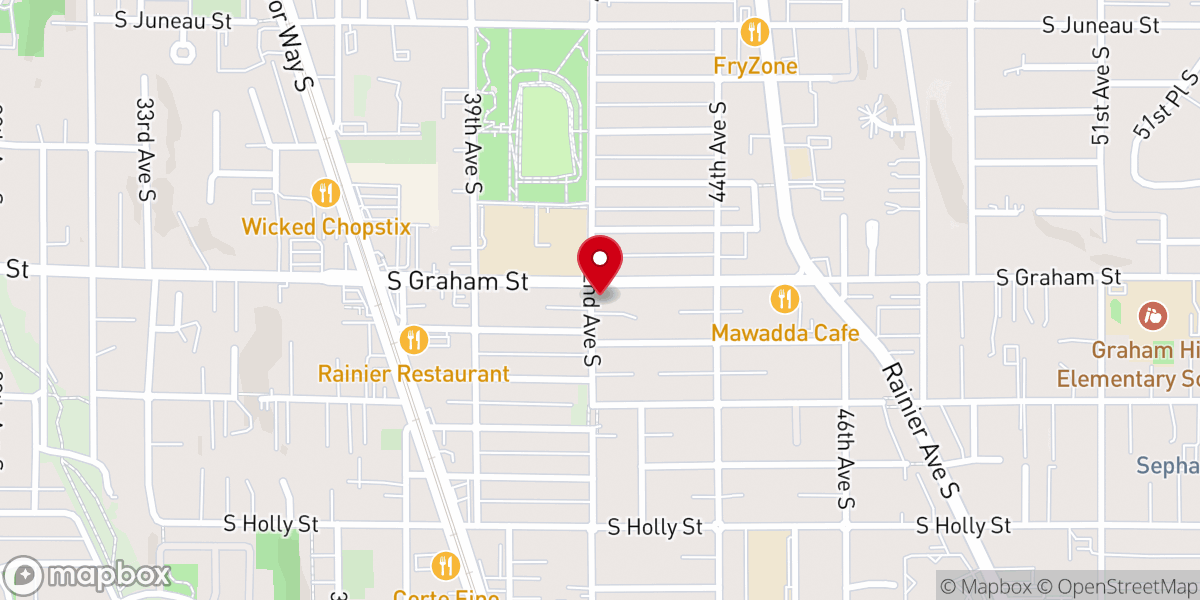 Map showing location of Seattle Chinese Assembly of God