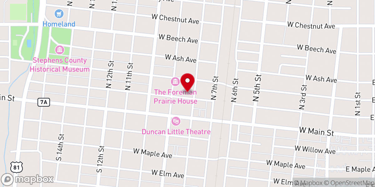 Map showing location of Freedom Biker Church of Oklahoma, Inc.