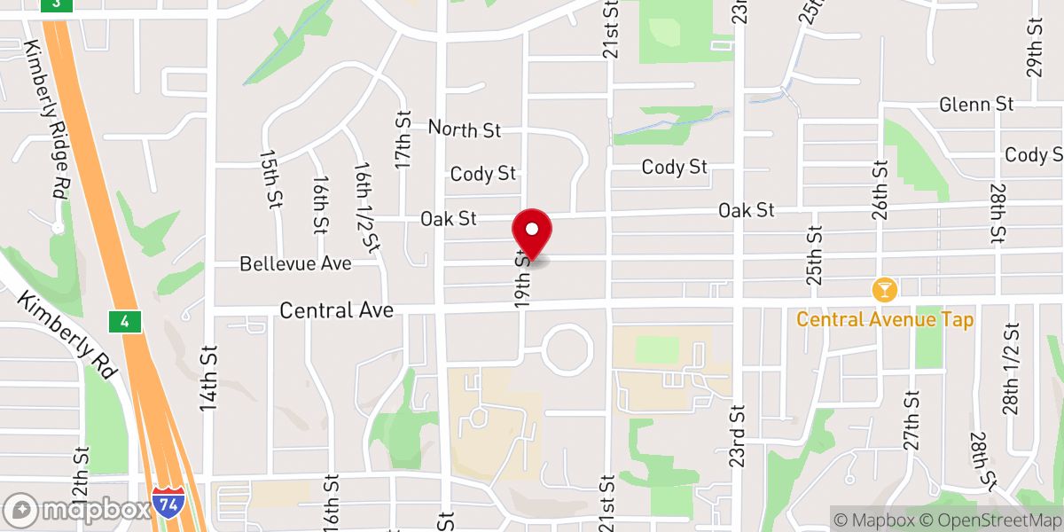 Map showing location of Revelation Church in Bettendorf
