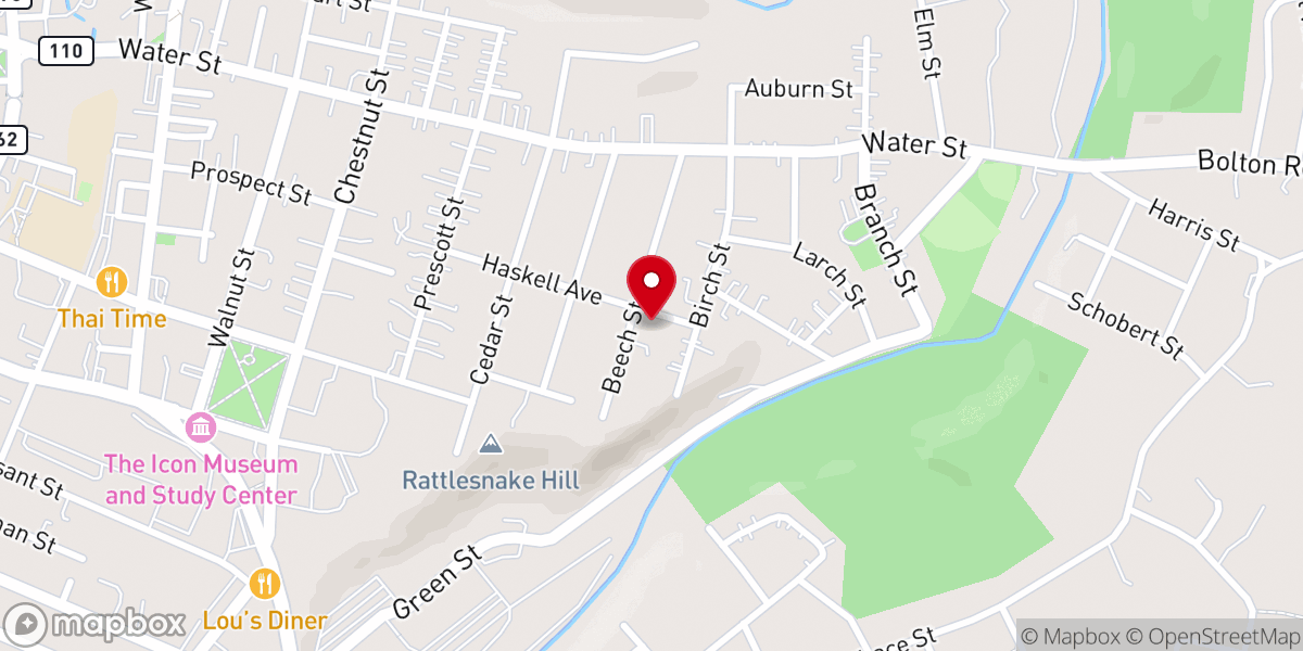 Map showing location of United Church