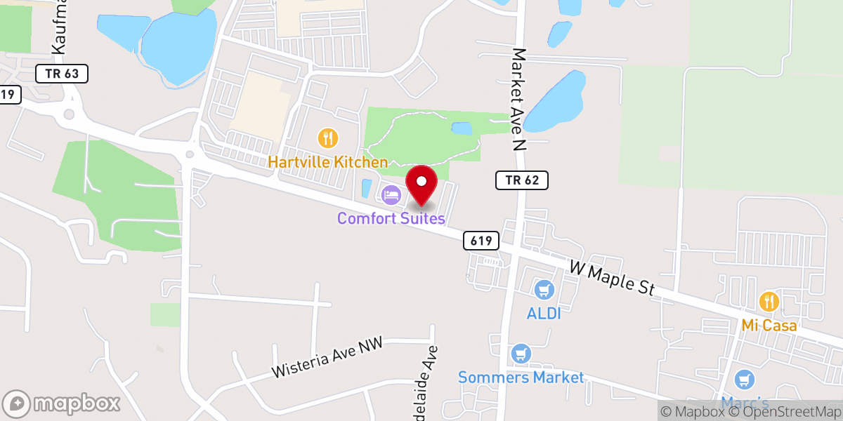Map showing location of One Vintage Lane