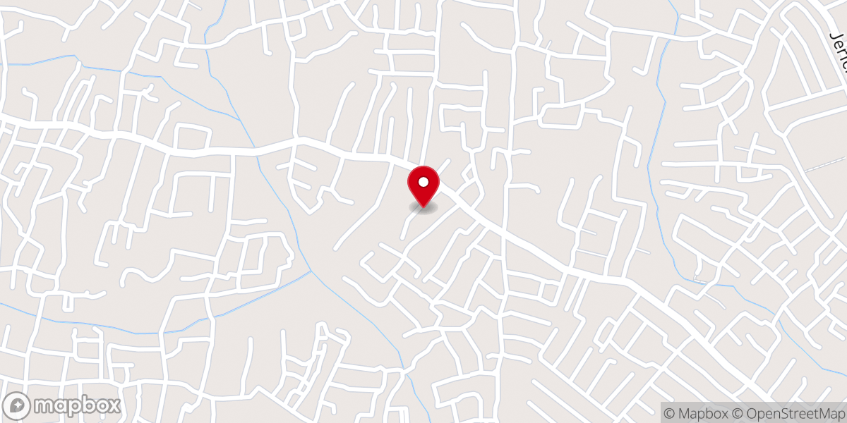 Map showing location of First Baptist Church Adabeji