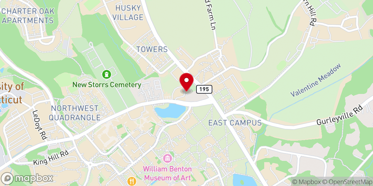 Map showing location of Storrs Parish House