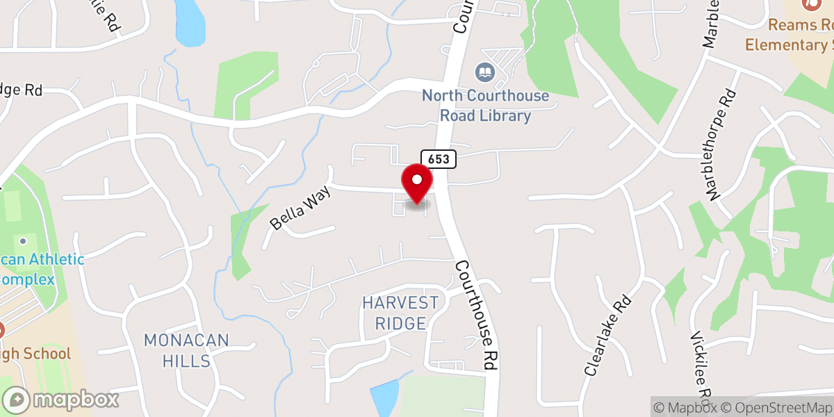 Map showing location of Greater Richmond Church of Christ