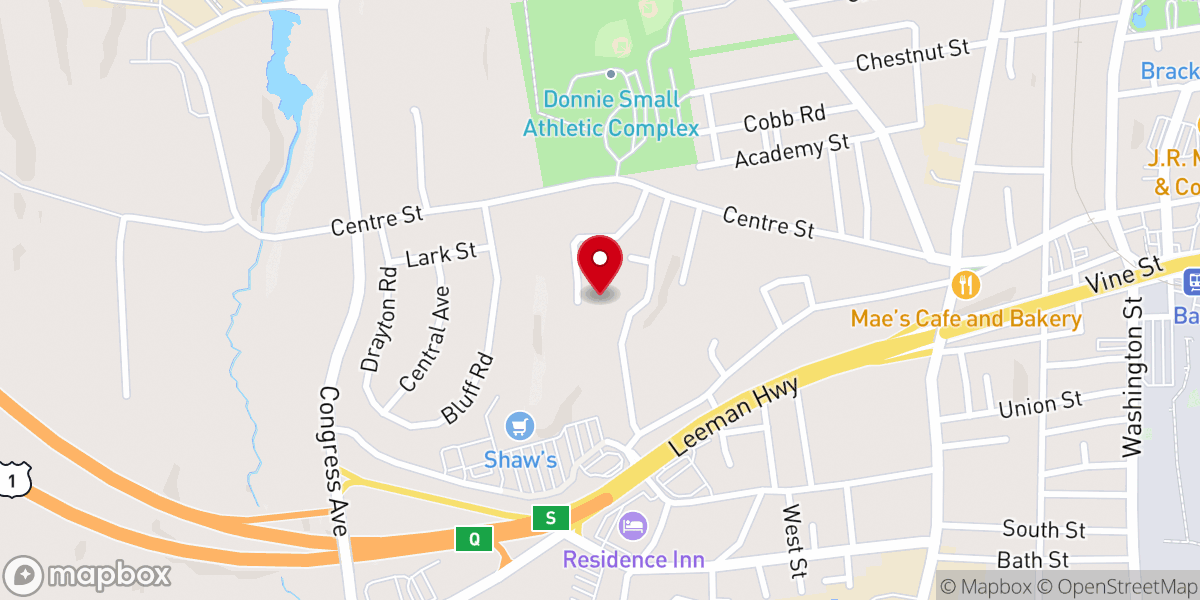 Map showing location of Church of the Midcoast