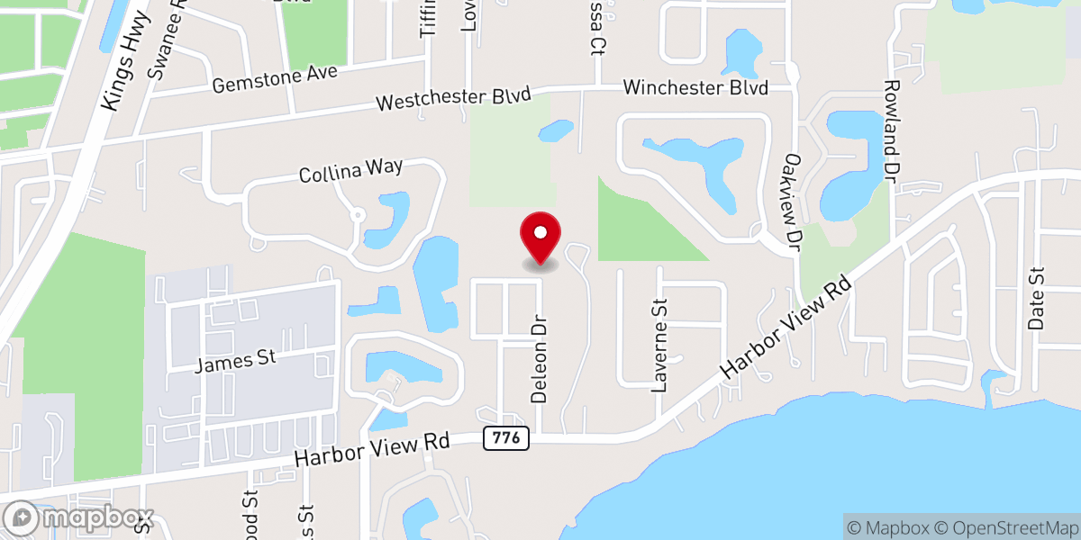 Map showing location of Tri-City Baptist Church