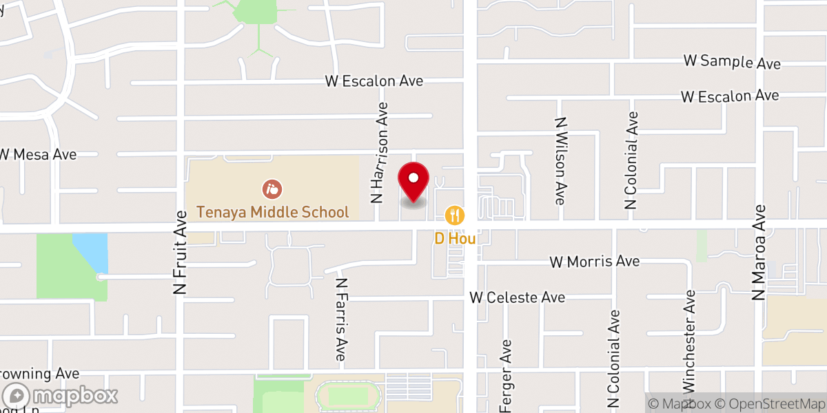 Map showing location of Redeemer Lutheran Church