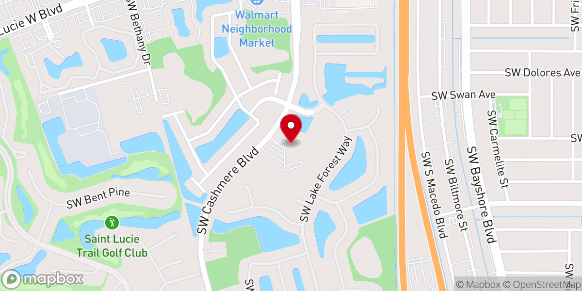 Map showing location of Sunlight Community Church