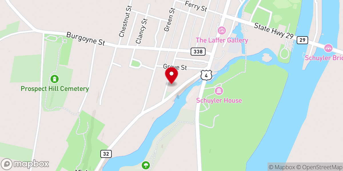 Map showing location of Notre Dame Visitation Church