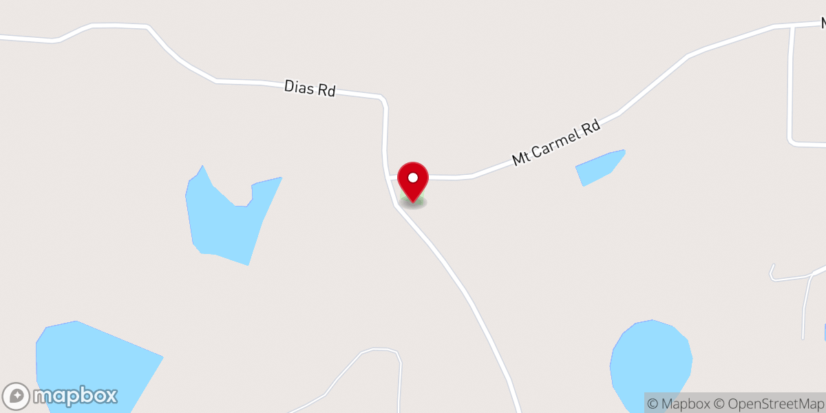 Map showing location of Mount Carmel Baptist Church