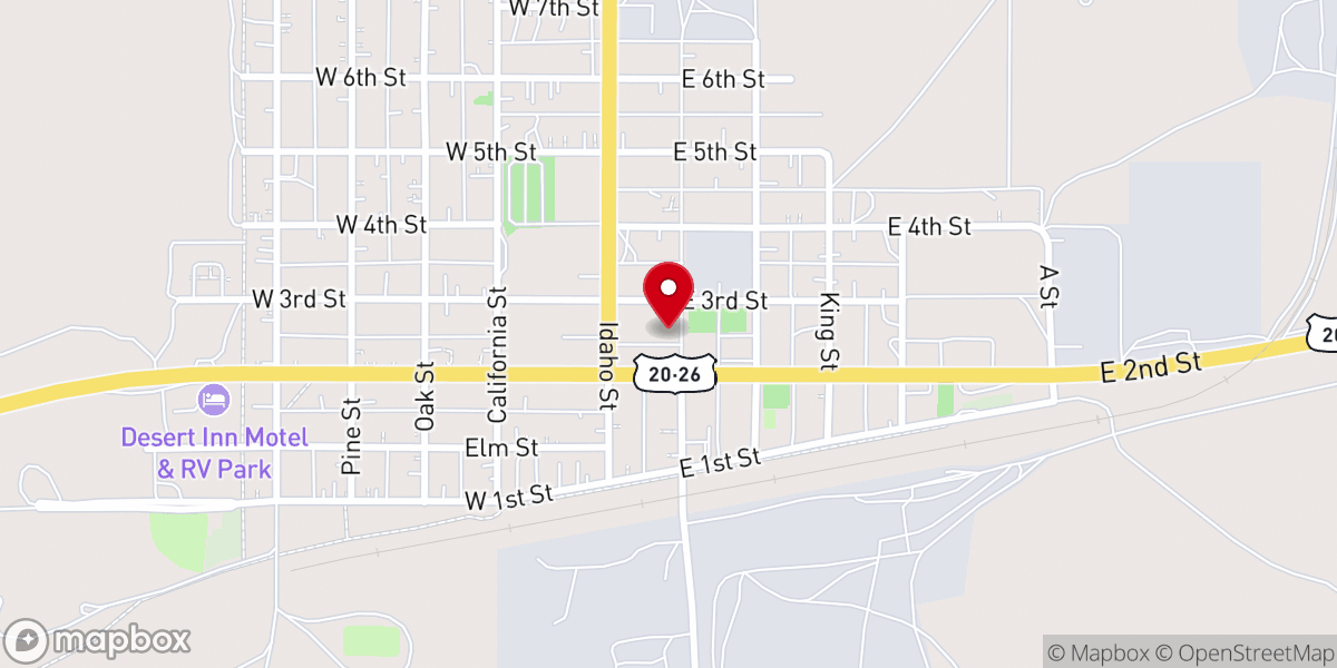 Map showing location of St Joseph's Catholic Church