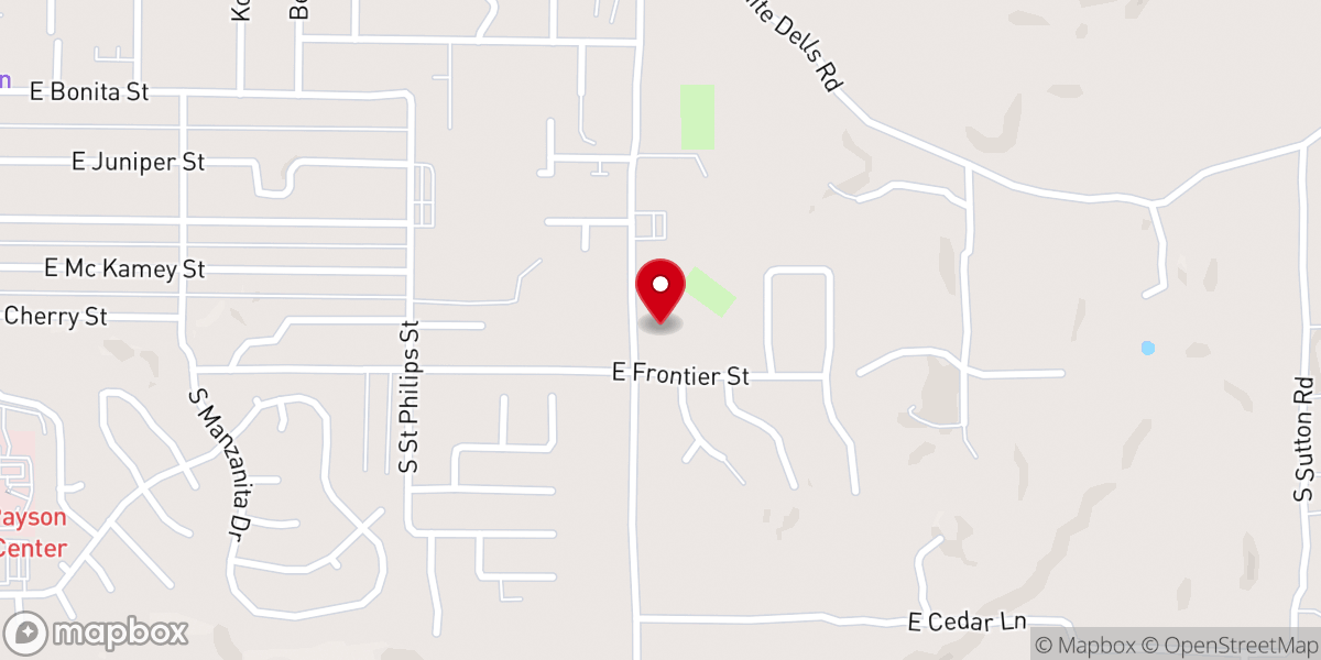 Map showing location of Payson Christian School
