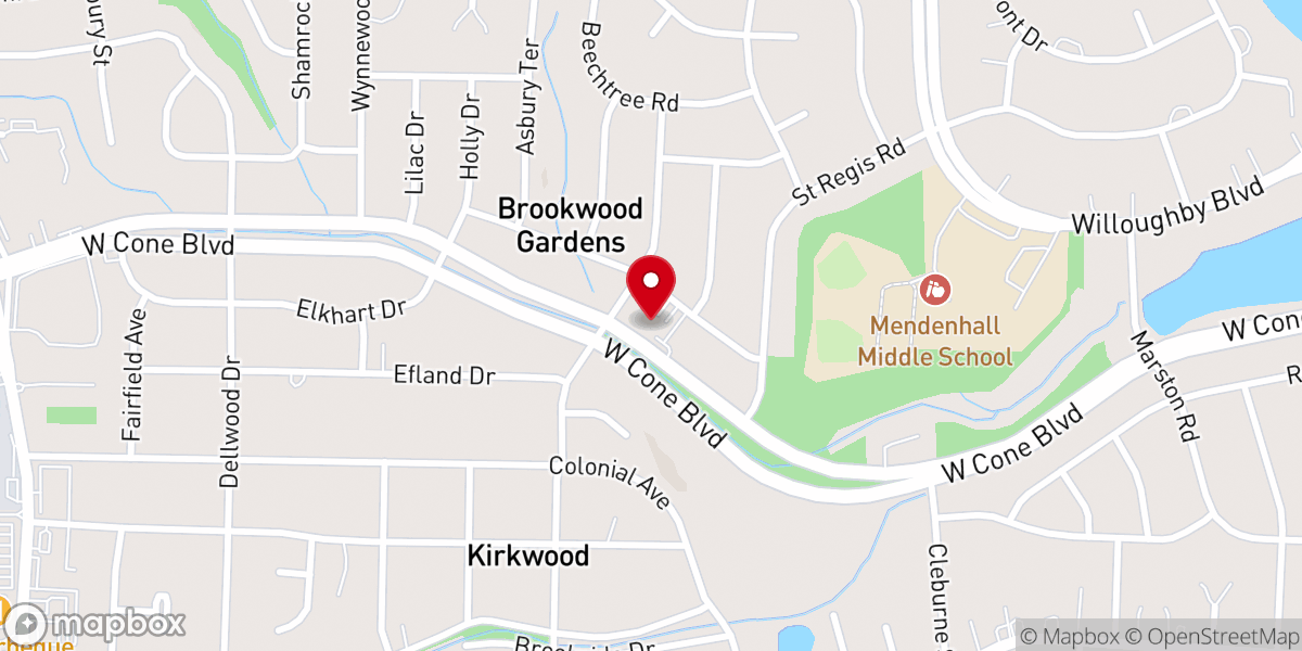 Map showing location of Irving Park United Methodist Church