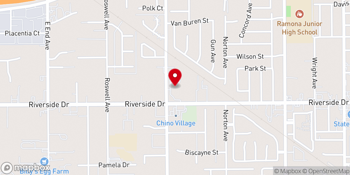 Map showing location of Chino Valley Chinese SDA Church