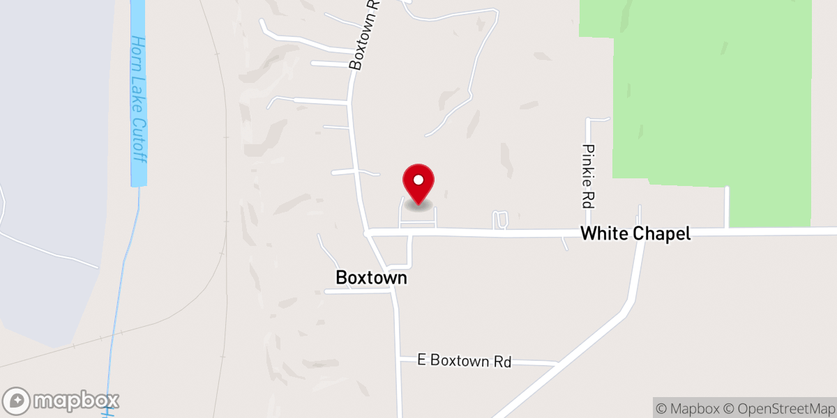 Map showing location of Whites Chapel African Methodist Episcopal Church