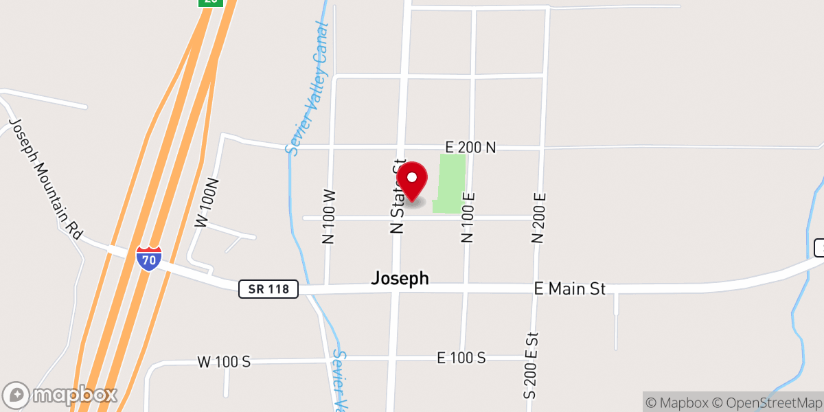 Map showing location of Old Church Vacation Rental