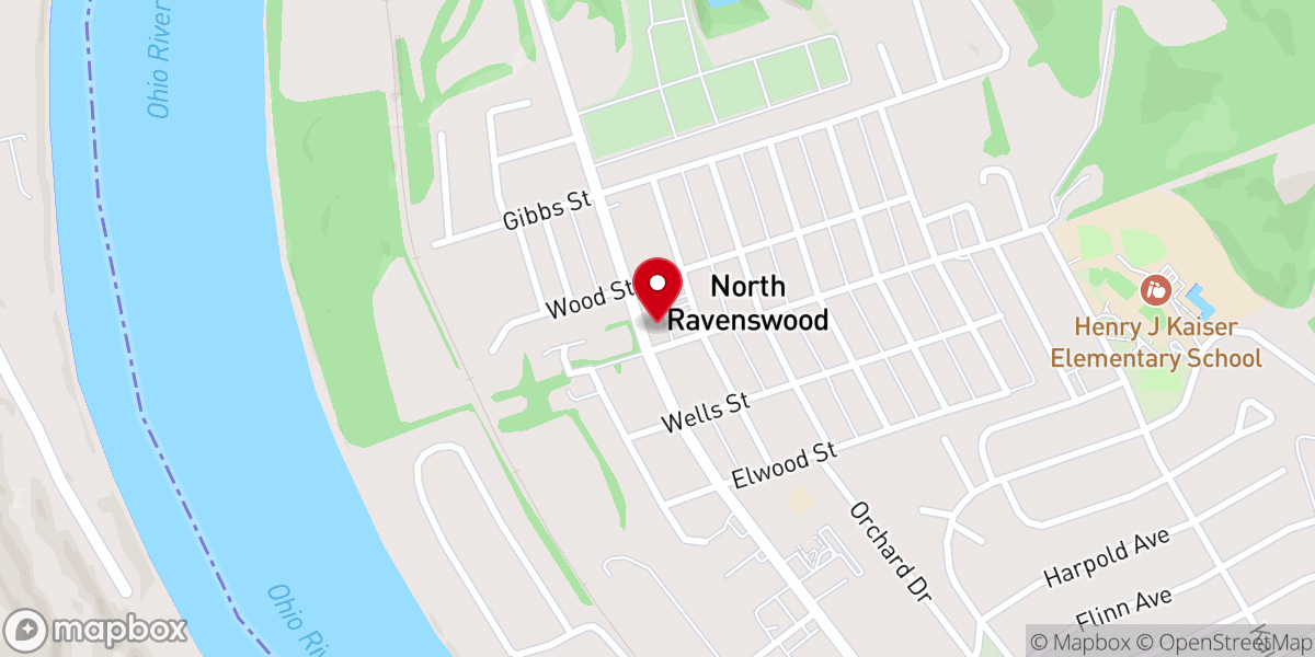 Map showing location of North United Methodist Church