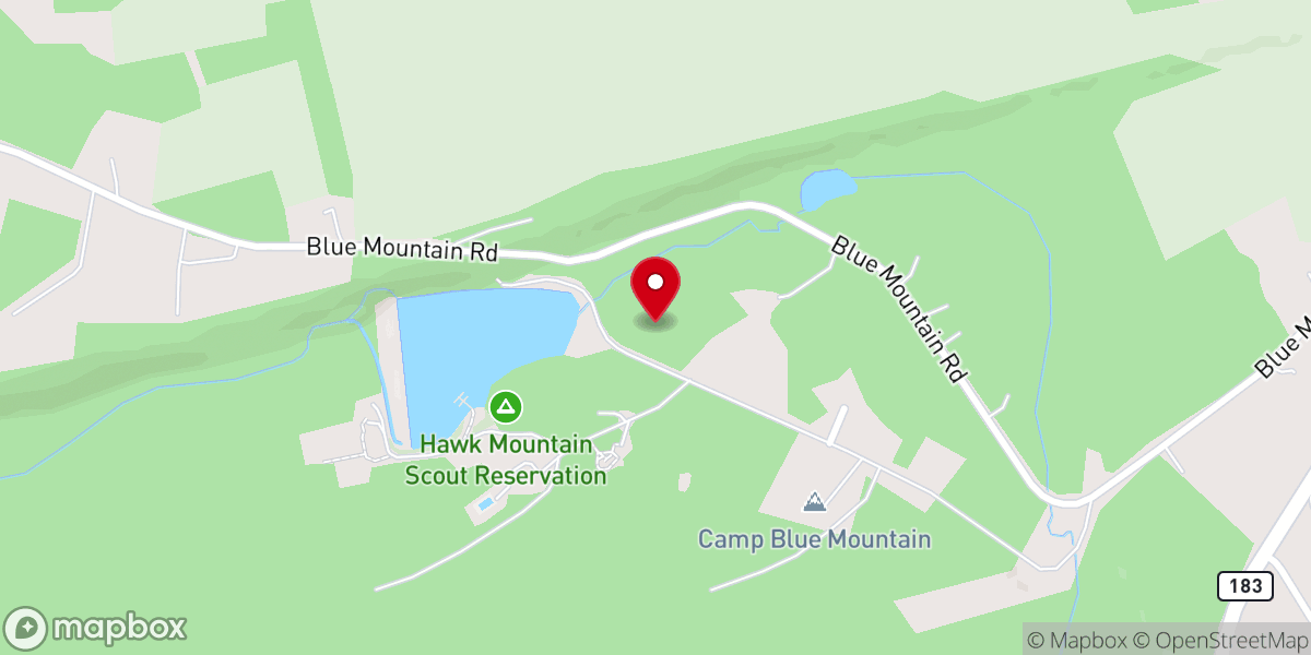Map showing location of Camp Chapel