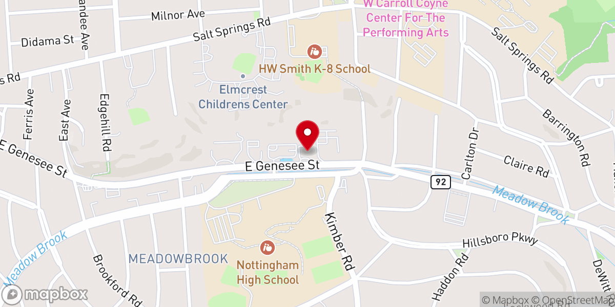 Map showing location of Redeemer Church