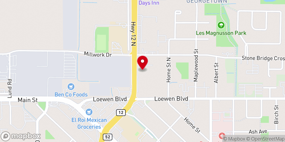 Map showing location of Stone Brook Strength (back of building)
