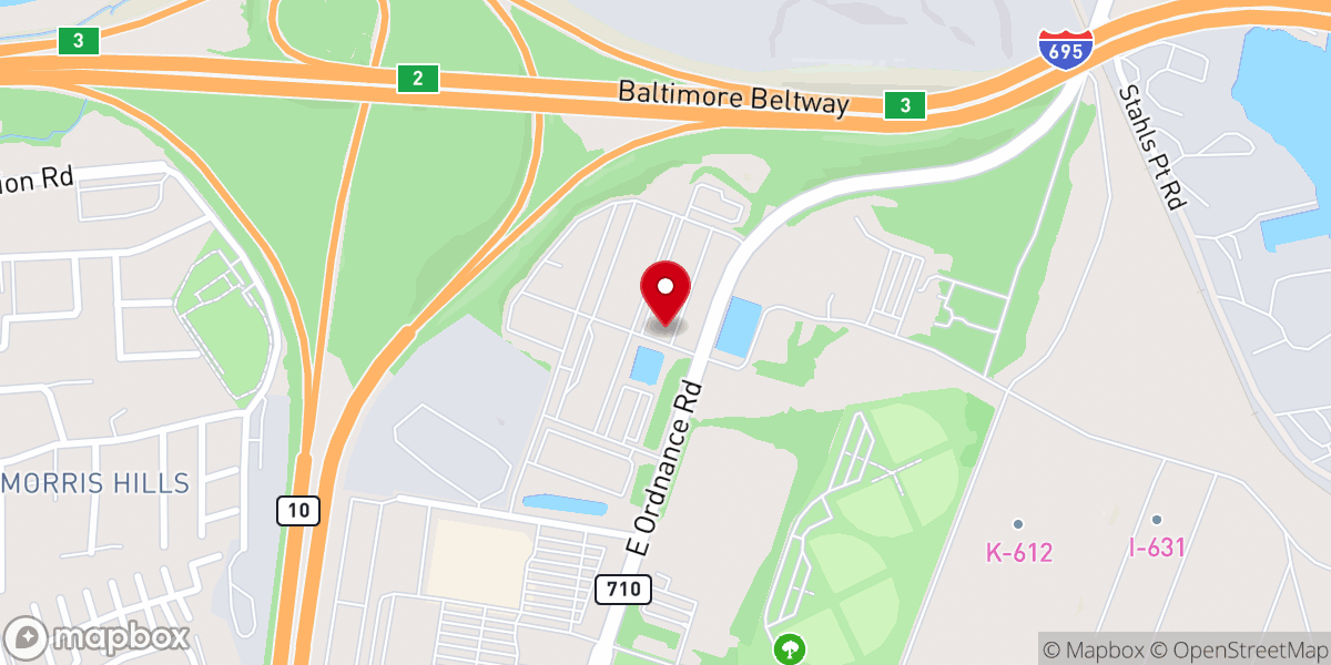 Map showing location of Harbor City Church - Glen Burnie