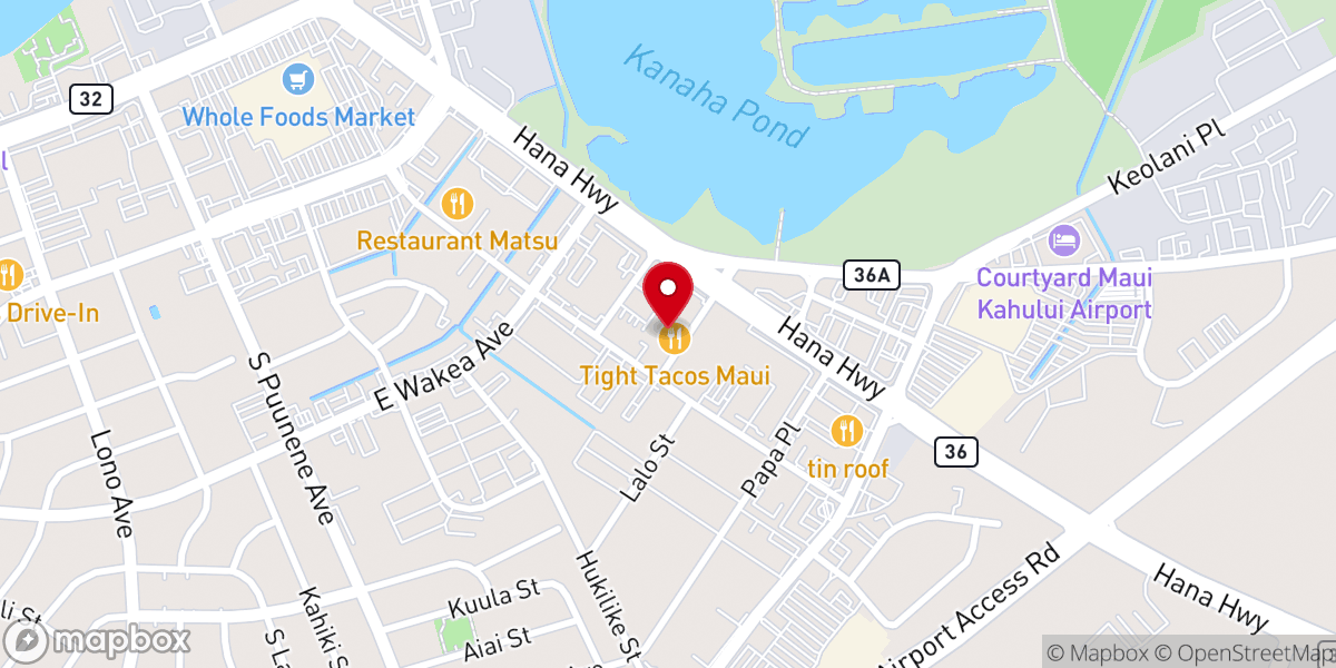 Map showing location of Ekklesia Maui