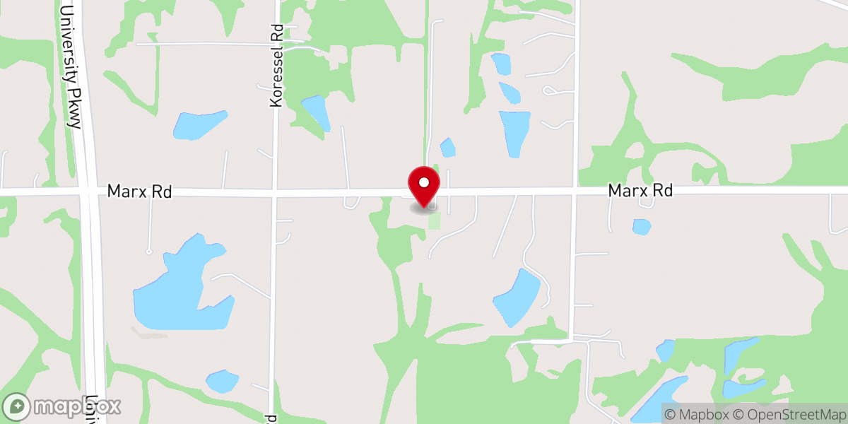 Map showing location of Memorial Church