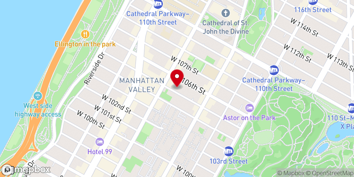 Map showing location of Saint Gerasimos Greek Orthodox Church