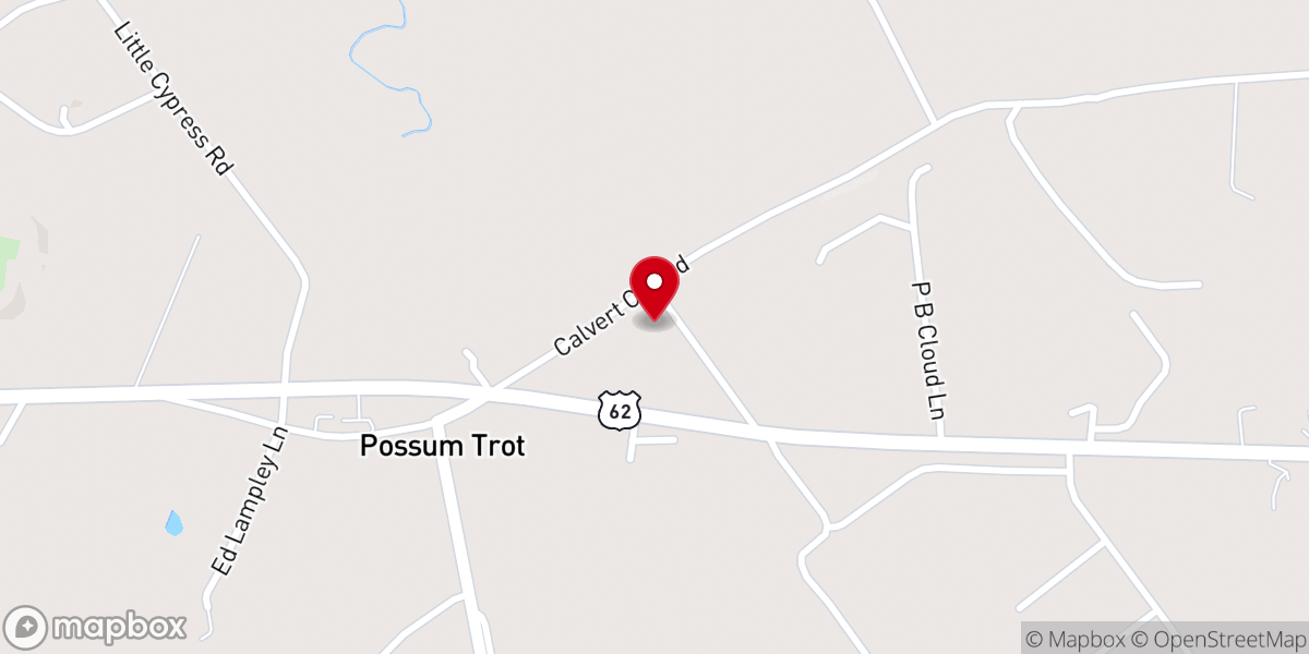 Map showing location of Vaughn's Chapel