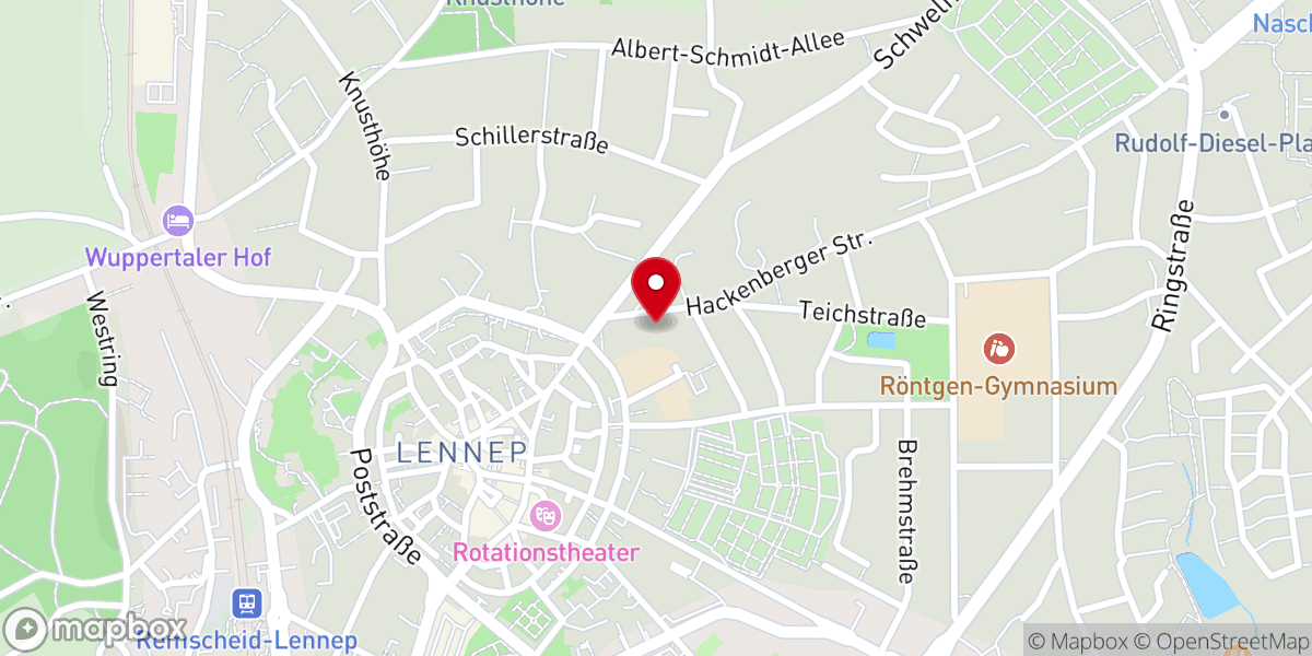 Map showing location of Pastoralbüro St. Bonaventura
