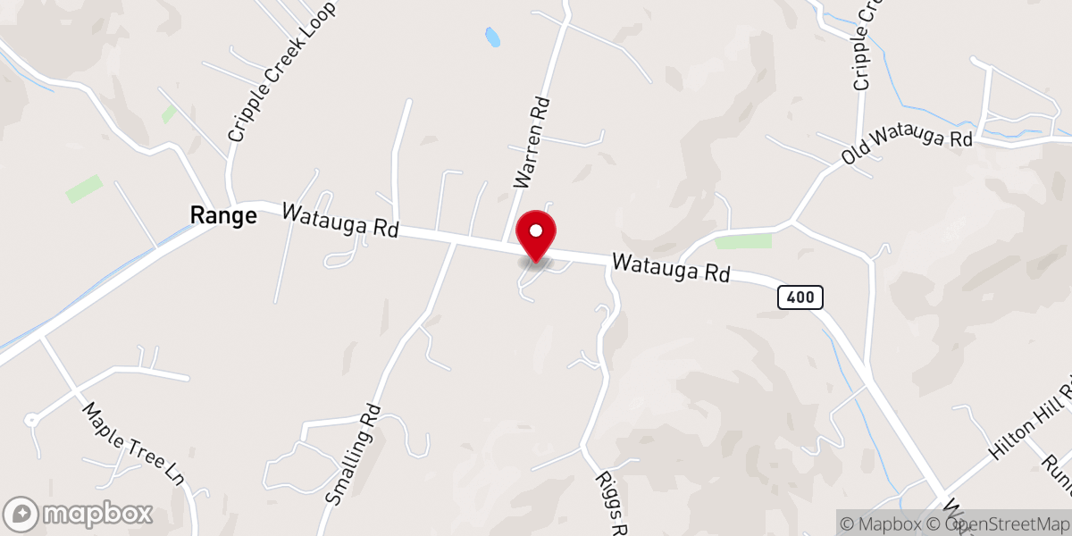 Map showing location of Fairview Baptist Church