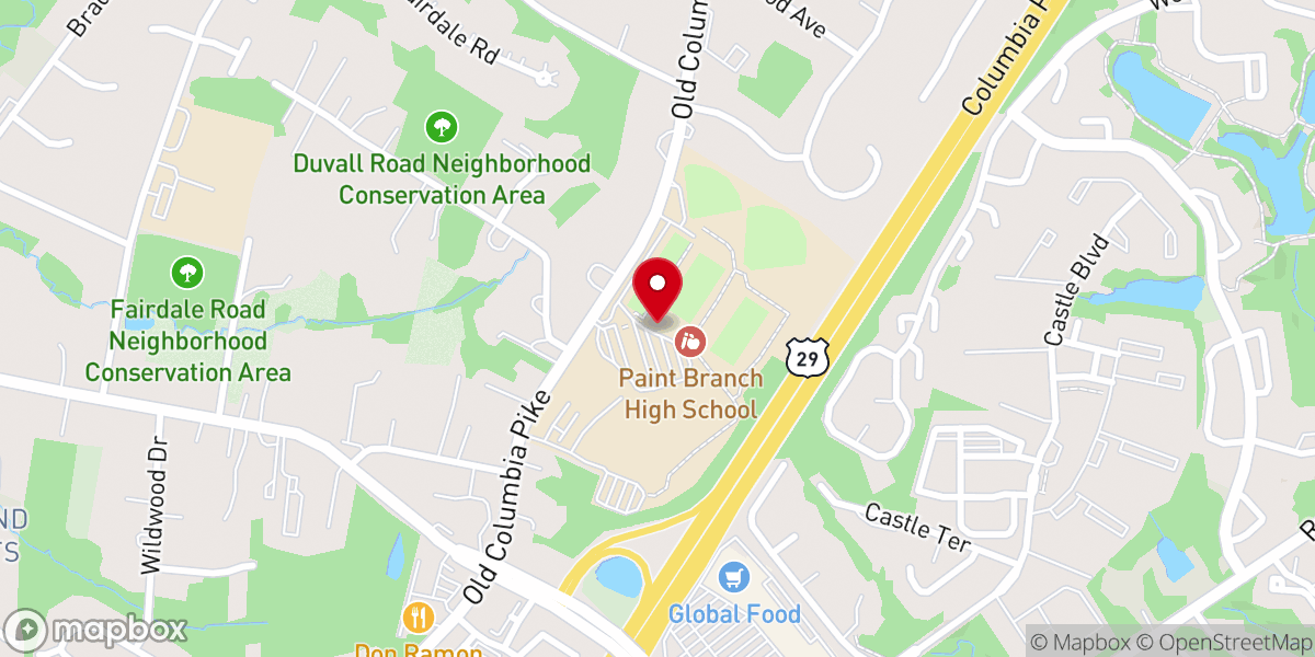 Map showing location of Union Church - Silver Spring