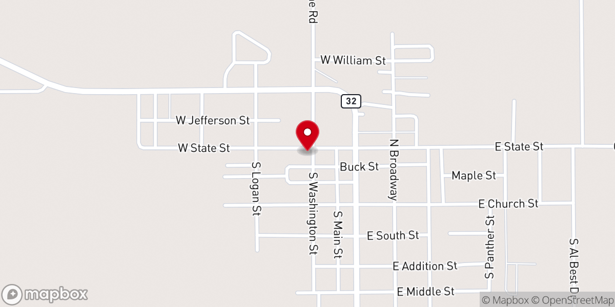 Map showing location of First Church of God