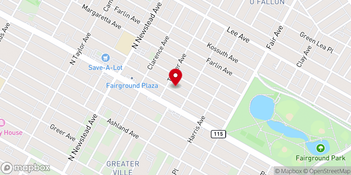 Map showing location of Zion Wheel Missionary Baptist Church
