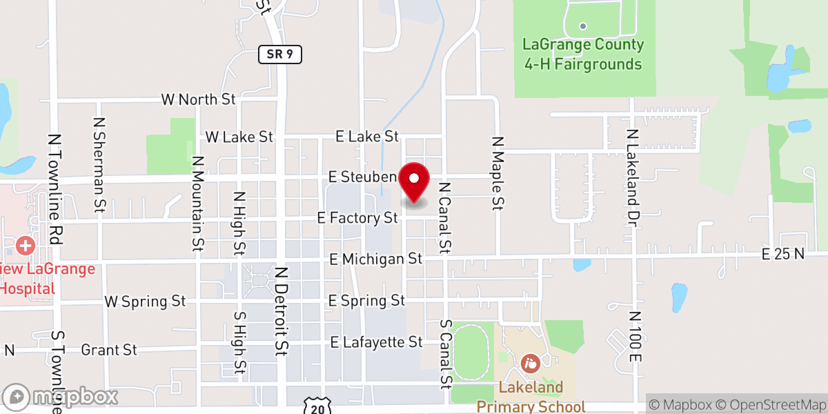 Map showing location of Charity United Baptist Church
