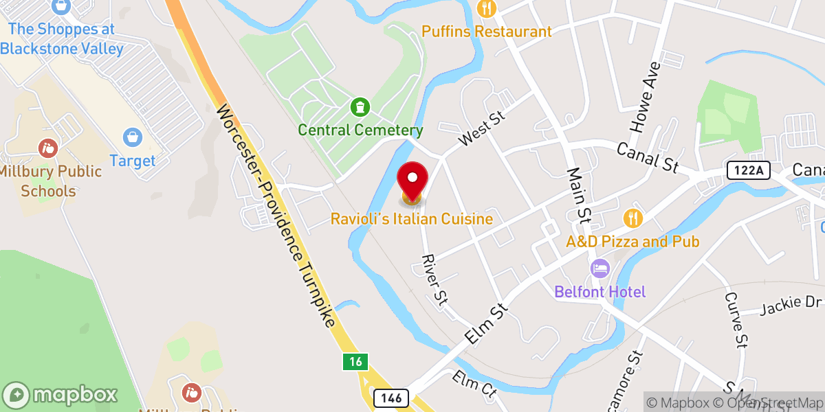 Map showing location of The Mill Church