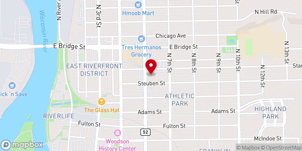 Map showing location of St Michael Catholic Church