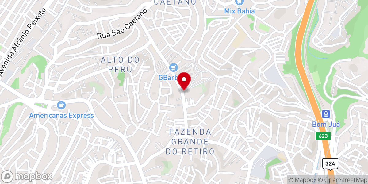 Map showing location of Igreja Evangélica Palavra da Vida