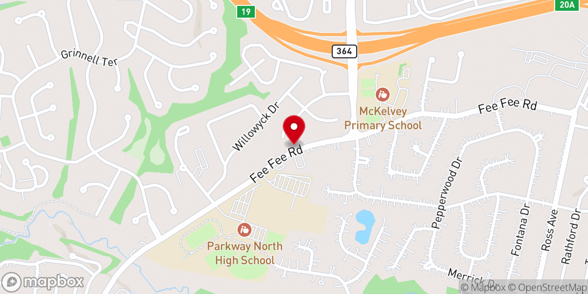 Map showing location of First Church of Religious Science
