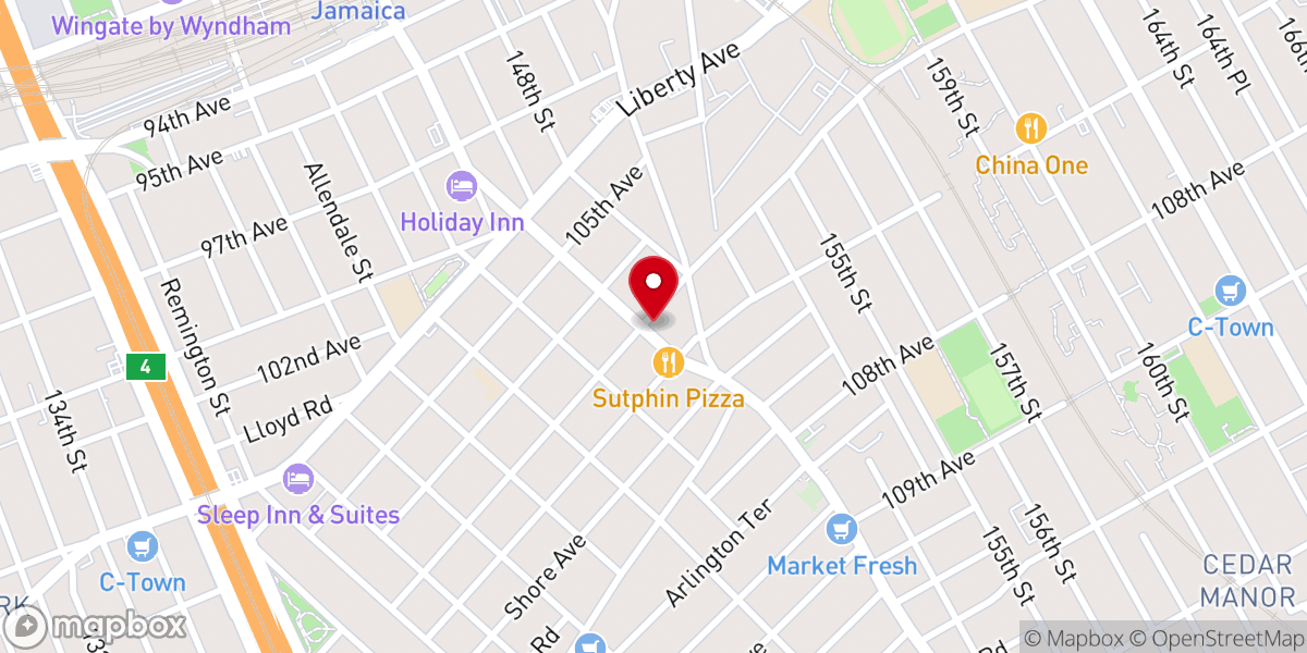 Map showing location of Harvest Kingdom Christian Cathedral