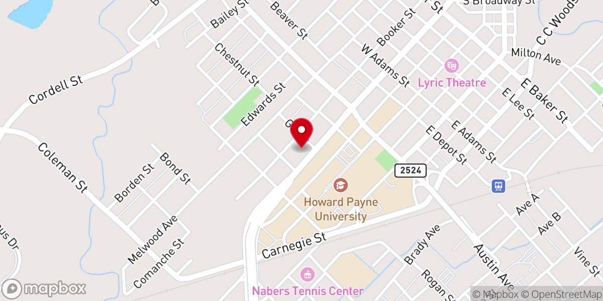 Map showing location of St Mary's Catholic Church
