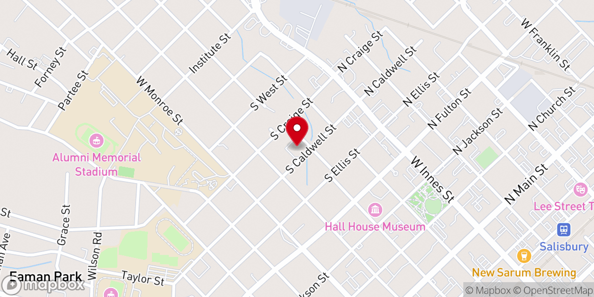 Map showing location of Trinity Presbyterian Church (USA)