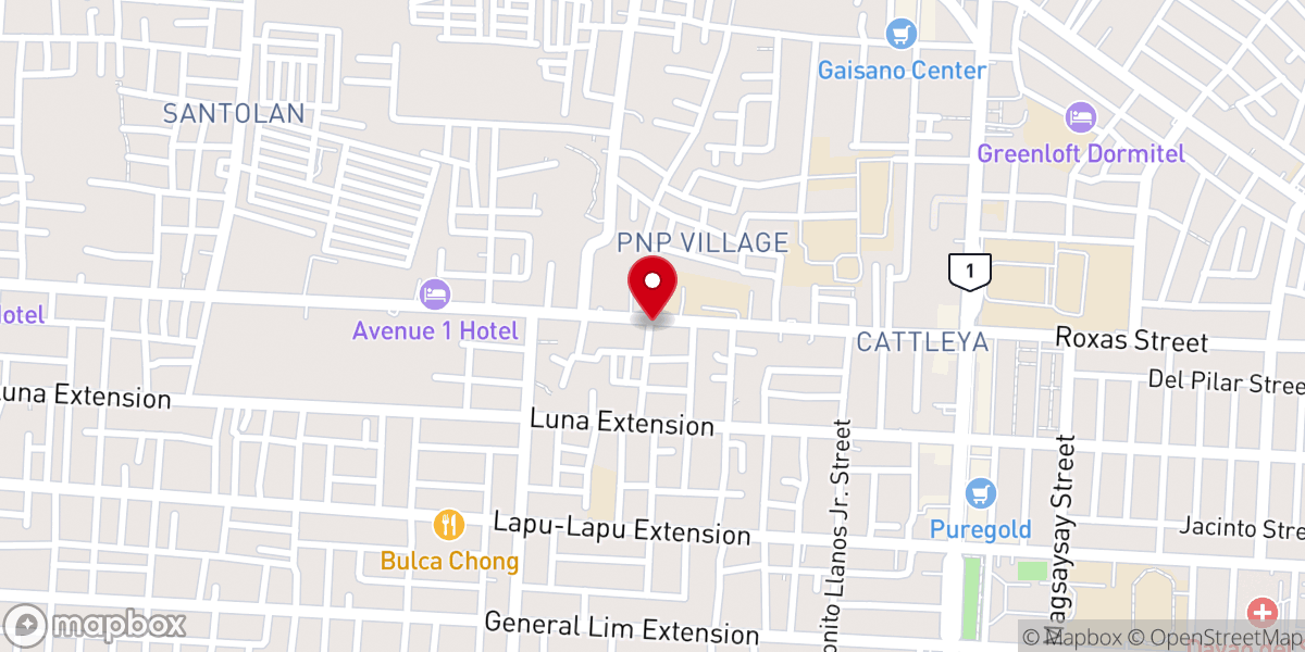 Map showing location of The Church in Digos City