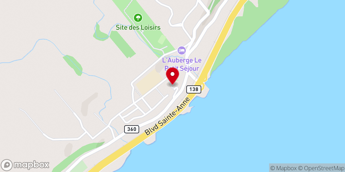 Map showing location of Church of the Visitation of Notre-Dame