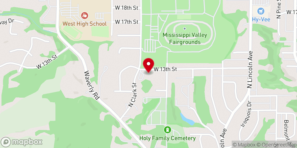 Map showing location of Berean Baptist Churc