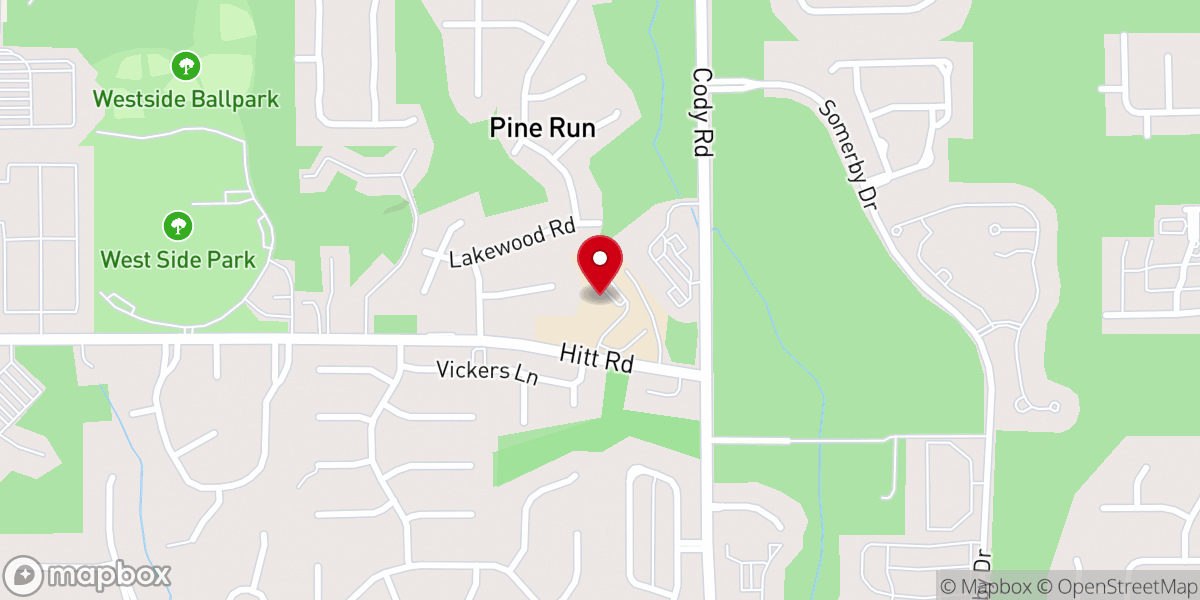Map showing location of Covenant Church of Mobile
