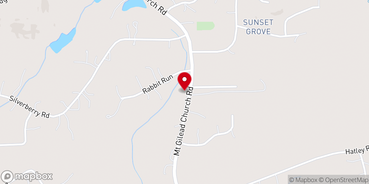 Map showing location of Haw River Baptist Church - Food Distribution Center